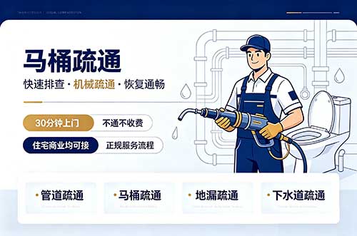 海陵马桶疏通