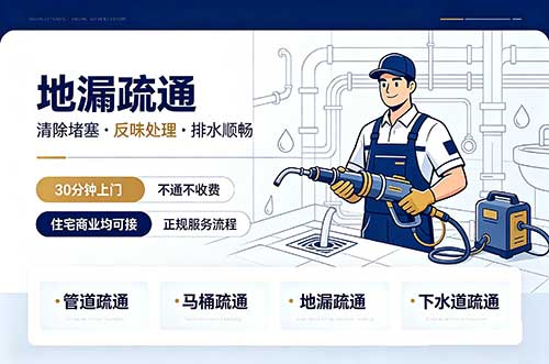 海陵地漏疏通